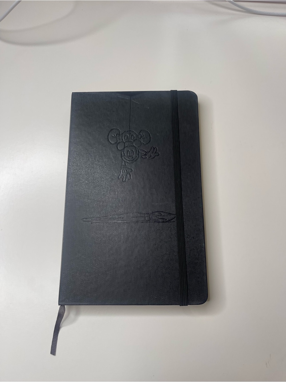 Mickey Mouse Moleskine Black Hardcover Notebook with Elastic Band
